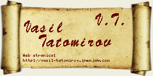 Vasil Tatomirov vizit kartica